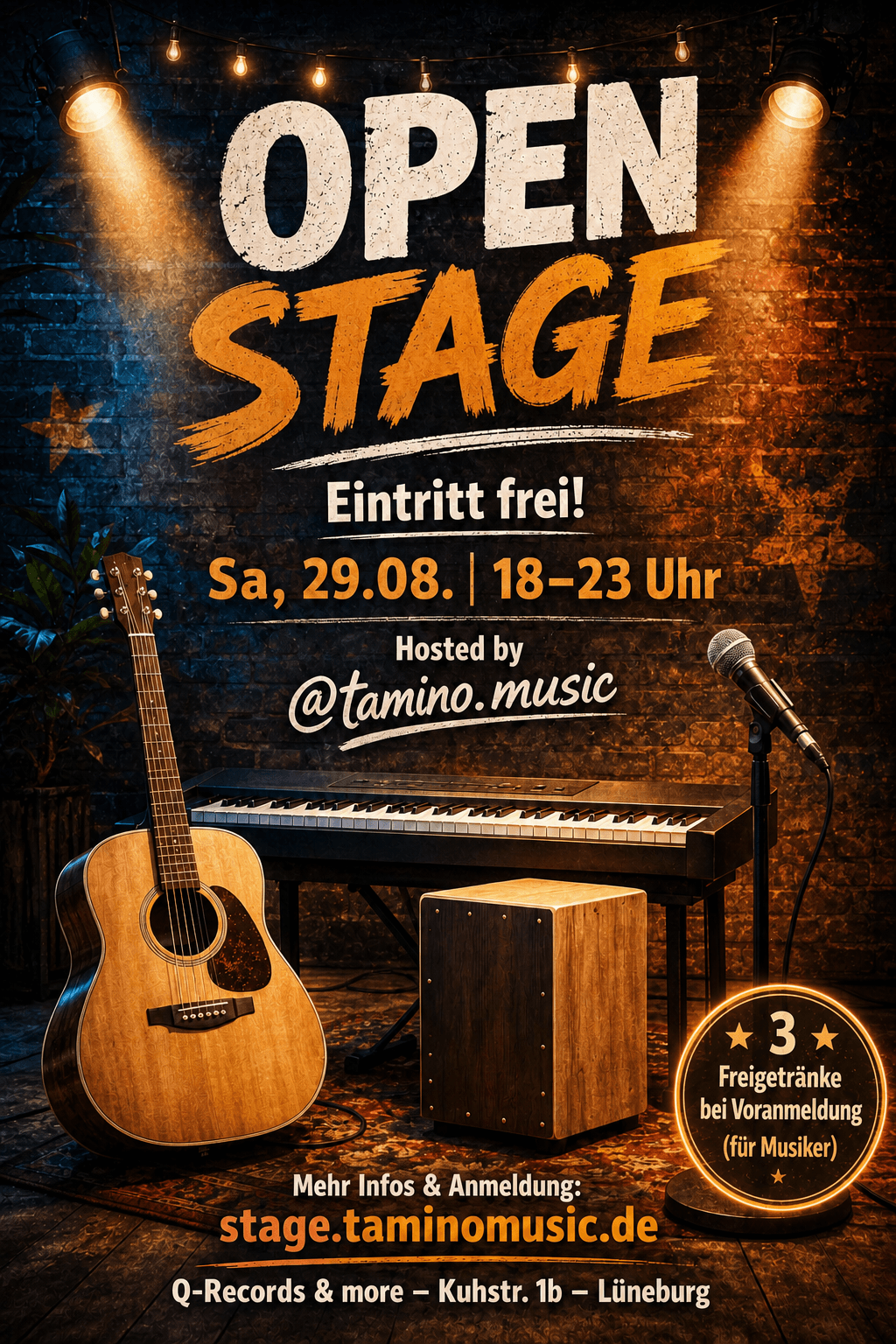 Open Stage at Q-Records (August)