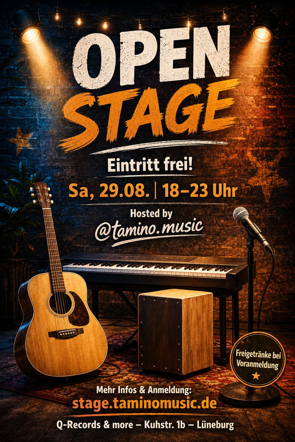 Open Stage at Q-Records (August)
